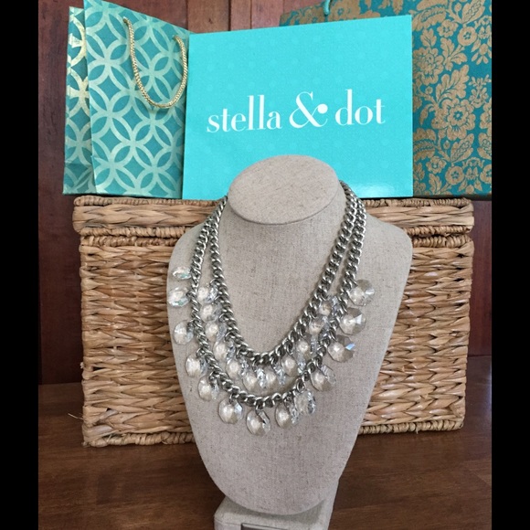 Byblos Crystal Fringe Necklace