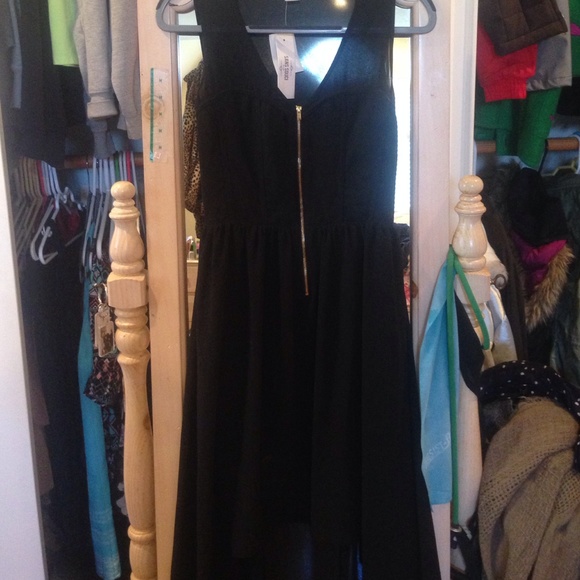 Bran new black sheer dress