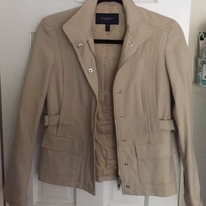 Burberry London Beige cotton elastic waist jacket