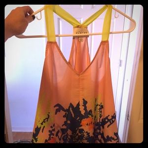 Floral racerback tank/ blouse