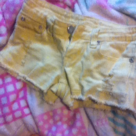 Yellow shorts