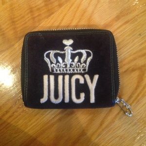 Black leather inside juicy wallet never used