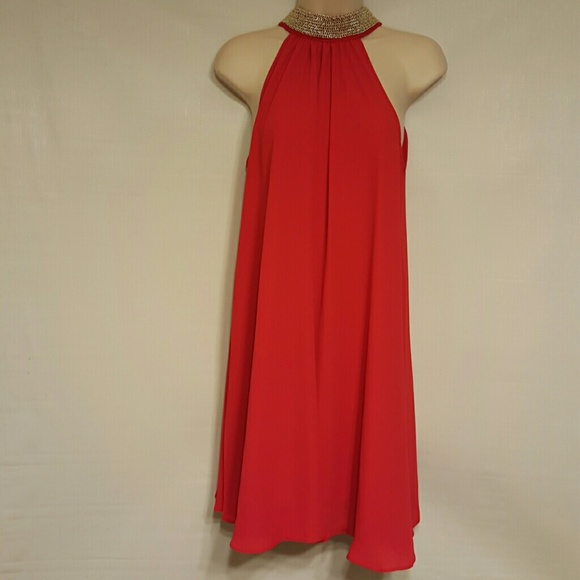 Dresses & Skirts - Red peplum dress