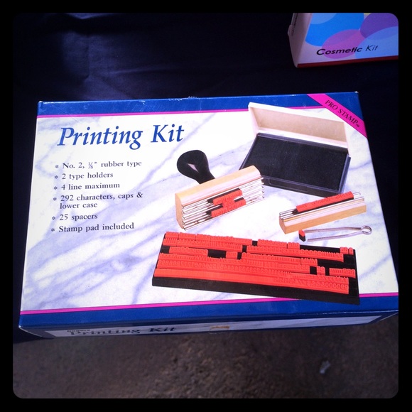 Stamp printing kit