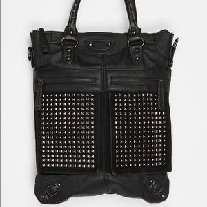 7 chi studded tote grey or black!!