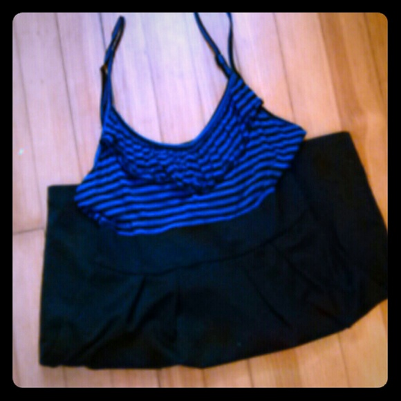 Blue and Black dress