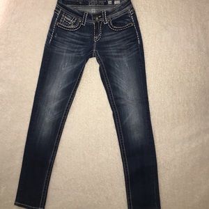 Missme Distress Washed Skinny Jeans