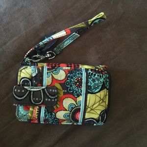 Vera Bradley Wristlet in Flower Shower