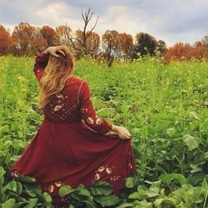 Free People New Romantics Autumnal Dress