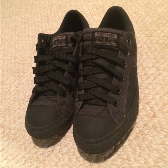 Blacked out converse all stars