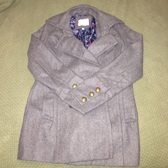 Charcoal pea coat