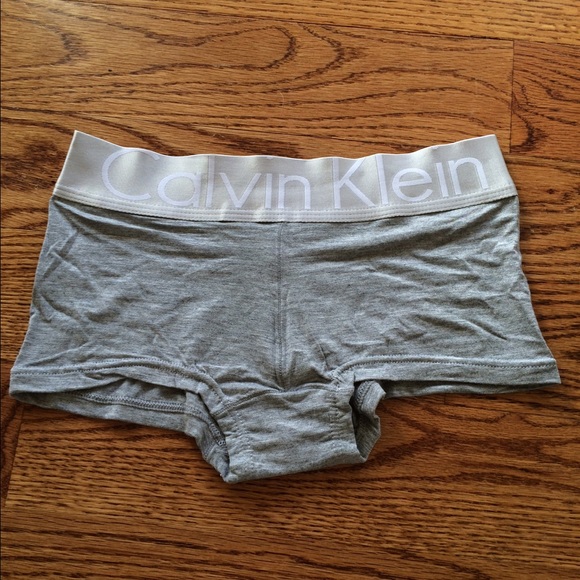 Gray Calvin Klein boyshort underwear, never worn - Picture 1 of 2
