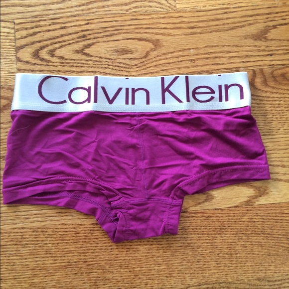 Purple Calvin Klein boyshort underwear, never worn