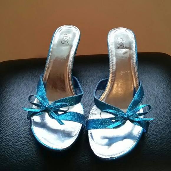 Blue Sparkly Heels