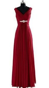Burgundy formal evening gown