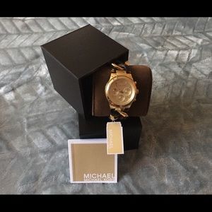 Michael Kors Chain Gold Tone Watch