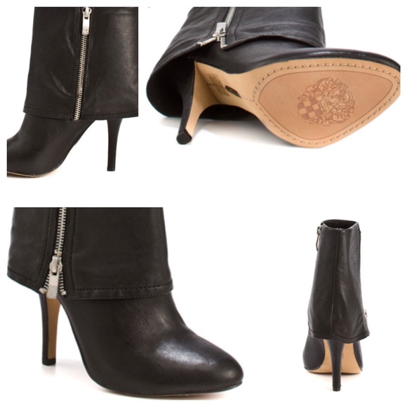 Vince Camuto Black Avaitor Ankle Boots - Picture 4 of 4