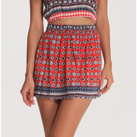 Tribal print skirt
