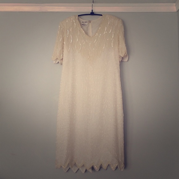 Vintage beaded flapper dress