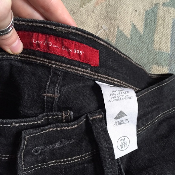 Levi's Denim Charcoal Boot Cut Jeans *low rise - Picture 4 of 4