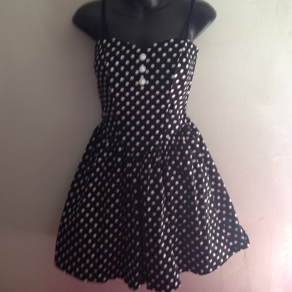 Black/White Polkadot Dress