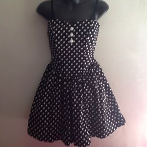 Black/White Polkadot Dress