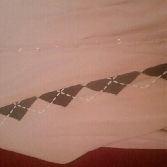 Pink argyle sweater cardigan - Picture 2 of 2