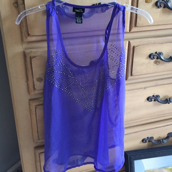 Purple tank top