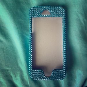 iPhone 5 blue Rhinestone case