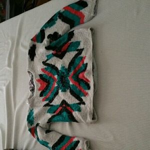 Aztec print sweater