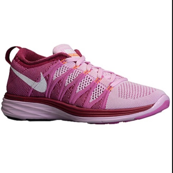 Pink knit Nike lunarlons