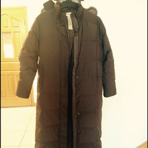 LL Bean brown winter coat