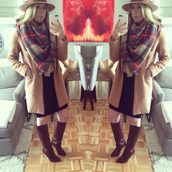 Plaid Blanket Scarf