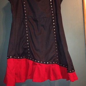 Torrid tank dress black and red