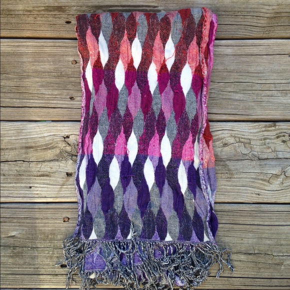 Tolani Accessories - Thick colorful textured scarf