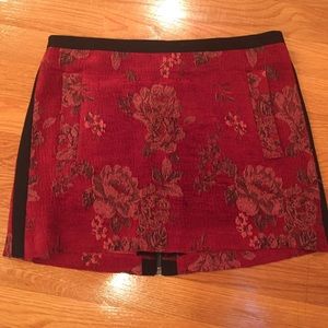 Topshop jacquard mini skirt
