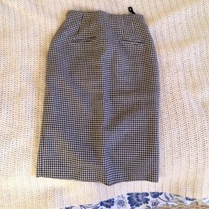 Vintage Houndstooth pencil skirt