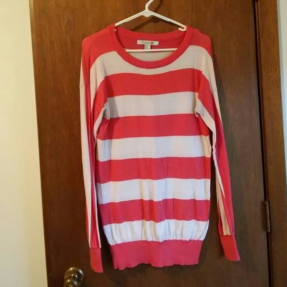 Orange/cream sweater