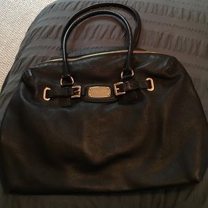 Michael Kors black leather bag