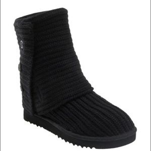Black Crochet Uggs
