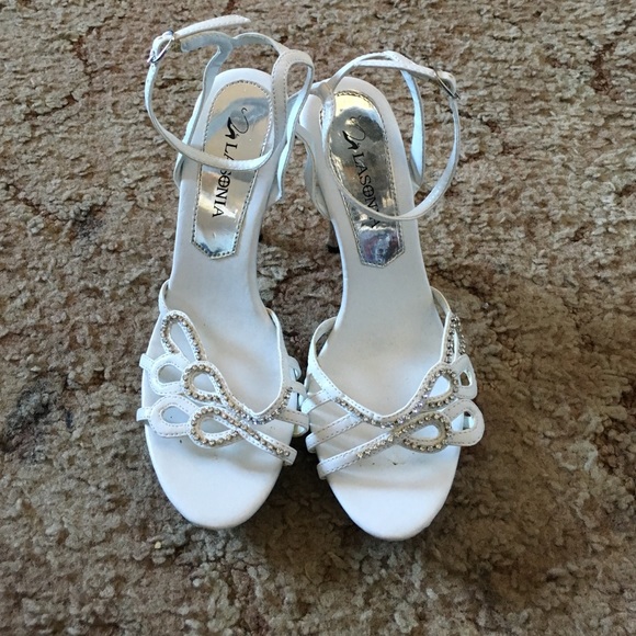 White high heels