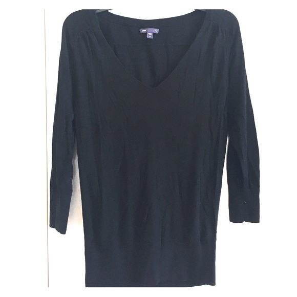 Gap size M 3/4 sleeve black sweater