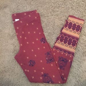 Free People knit printed leggings