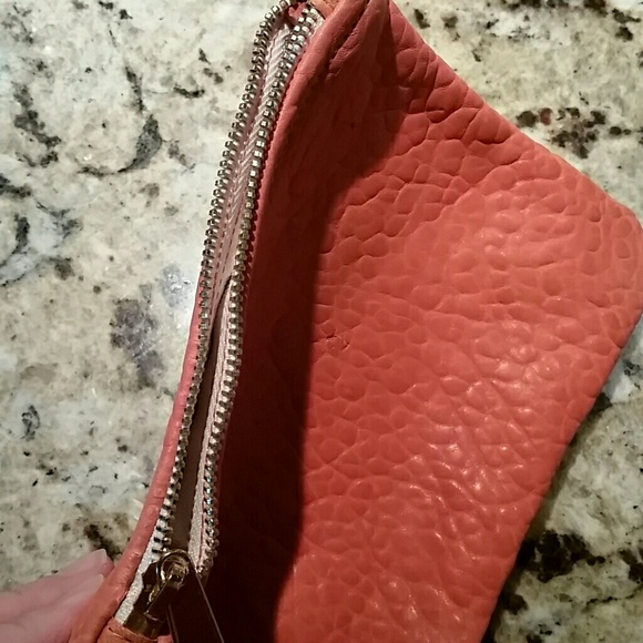 AMERICAN APPAREL leather carry all pouch orange - Picture 2 of 3