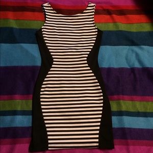 Black & Whit stripped dress