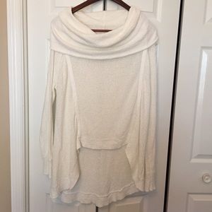 Free People boat neck knit sweater