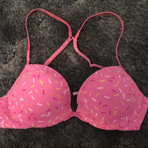 Victoria's Secret pink confetti 34B bra