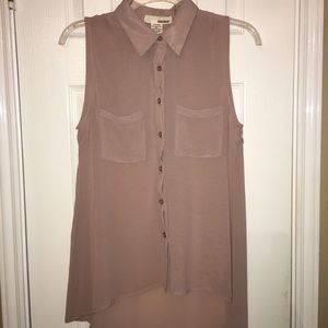 Button down long top.