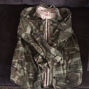 Army inspired long sleeve jacket
