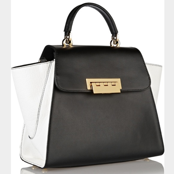 Zac Posen Handbags - Zac Posen Croc Top Handle Eartha Satchel Bag